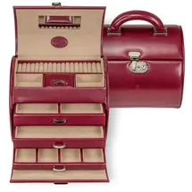 Windrose Merino Schmuckkasten 22.5 cm rot