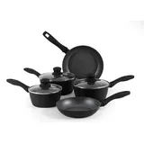 Russell Hobbs Metallic Marble Kochpfannen-Set - Antihaft-Küchengeschirr, Deckel aus gehärtetem Glas mit Dampfschlitzen, Induktionskochfeld geeignet