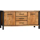 omg design Sideboard Ocean 180 x 80 x 48 cm Gelb / Mango