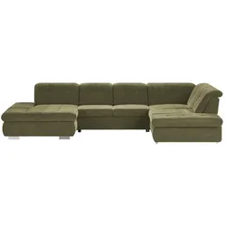 Lounge Collection Wohnlandschaft mit verschiedenen Funktionen Spencer , grün , Maße (cm): B: 382 H: 102 T: 260.0