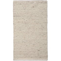 Allgäuer Teppichmanufaktur Webteppich Laax Uni 200 x 300 cm Mischgewebe Beige Creme