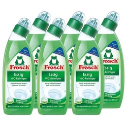 FROSCH 6x Frosch Essig WC-Reiniger 750 ml – Kalklösend mit Essig WC-Reiniger