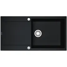 Franke Maris MRG 611-100 XL schwarz links Einbauspüle Handbetätigung 970 x 500 mm
