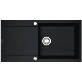 Franke Maris MRG 611-100 XL schwarz links Einbauspüle Handbetätigung 970 x 500 mm
