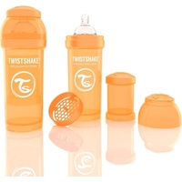 Twistshake Anti-Kolik Trinkflasche mit Silikonsauger und Milchpulverportionierer 260ml