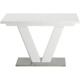 otto home »Elbach, TOPSELLER!, OTTOs Choice« Set, 5 Stk. tlg. ausziehbar 120-160 cm, Hochglanz, Tischgruppe Freischwinger