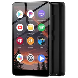 160GB MP3 Player mit Bluetooth und WiFi, MP3 Player Spotify, Android 13, 4,02 Zoll 1080P Touchscreen MP4 Player, tragbarer Musikplayer, Audible, Amazon Music, Player Store, erweiterbar auf bis zu 1TB