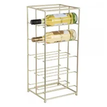 Present Time Weinregal 25 x 22,5 x 57 cm Gold