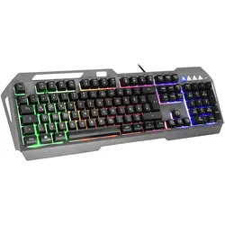 Speedlink LUNERA Metal Rainbow Gaming Keyboard, 5 Modi, schwarz