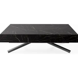WFL GROUP Cavetta X Schwarz Marmor 120 x 80 x 76 cm