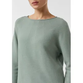 Comma, Longpullover Strukturierter Strickpullover Grün 34