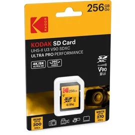 Kodak SD-Karte 256 GB UHS-II U3 V90 SDXC ULTRA PRO Leistung