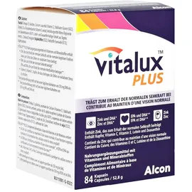 Junek Europ-Vertrieb GmbH Zweigniederlassung Vitalux Plus Lutein und Omega 3 Kapseln 84 St.