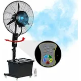 Sichler Haushaltsgeräte Profi-Außen-Standventilator 41 cm Schwarz/Türkis