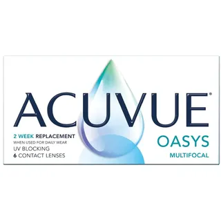 Acuvue Johnson & Johnson Acuvue Oasys Multifocal (6er Packung) 2-Wochen-Linsen (0.5 dpt – BC 8.4) mit UV-Schutz