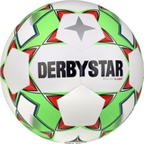 derbystar Brillant Dual-Bonded S-Light 290g Leicht-Fußball weiß/grün/rot 4