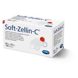 Soft-Zellin-C® Alkoholtupfer, Hautreinigung, 60 x 30 mm 2888870 , 1 Karton = 20 Packungen à 100 Stück