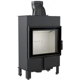 Kamineinsatz aus Stahl LUCY SLIM 8 kW Ø 160 Doppelverglassung