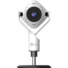 j5create JVU368-N 360°-AI-gesteuerte-Webcam mit Freisprecheinrichtung (2.10 Mpx), Webcam with Speakerphone