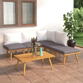 vidaXL Modell 19 Loungeset mit Kissen braun