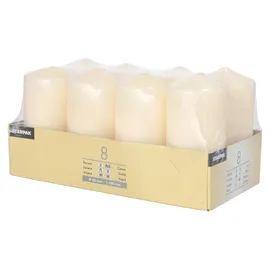 Papstar Stumpenkerze 10 x 5 cm 8 St. creme