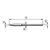 Ersa Dauerlötspitze gerade meißelförmig 1,8 mm 0212EDLF