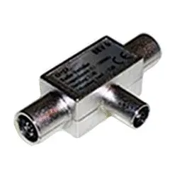 E&P BKV 6, Kabelsplitter, 75 Ohm, Silber, coax F, 2 x coax M