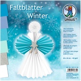 Buntpapierfabrik Ludwig Bähr Ursus 3225199 - Faltblätter Winter, 130g/qm 20x20cm VE=100 Blatt 6 Farben,