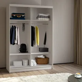 masseno Schwebetürenschrank Grazia 150 x 216 x 61 cm Weiß