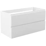 duschspa Waschtisch Unterschrank Waschtischunterschrank Waschbeckenunterschrank Badschrank, 50-120cm Hängeschrank, Matt / Hochglanz 99 cm x 52 cm x 46.3 cm