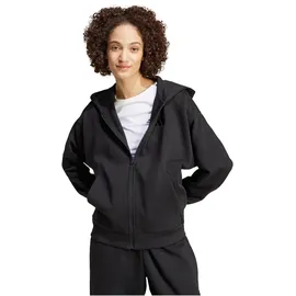 adidas All SZN Fleece Kapuzen-Sweatjacke Damen IX3809 - black XXS