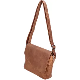 The Skandinavian Brand Damen Leder Umhängetasche Cognac