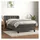 vidaXL Boxspringbett 100 x 200 cm Dunkelgrau