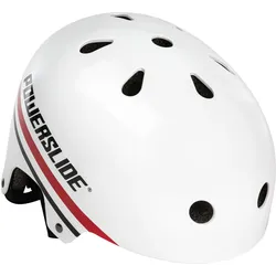 Schutzhelm POWERSLIDE "PS Pro Urban" Gr. 51, weiß (rot, schwarz, weiß), Helme, 54 Kopfumfang: -