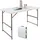 Trutzholm Campingtisch höhenverstellbar 120x60 cm Weiß/Grau