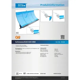 guedeaktivbank Güde GSS 850 440 mm, 22,5 kg