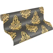 A.S. Création Architects Paper Tapete Nobile klassische Mustertapete strukturiert beige metallic, schwarz, 959815
