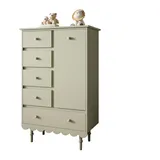 lookway Hochkommode Babushka 84 x 140 x 50 cm Holzwerkstoff grün