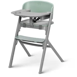 Kinderkraft Kinderhochstuhl LIVY Olive green mit Babyliege Wippe CALMEE