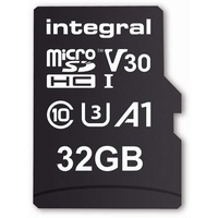 Integral High Speed R100/W30 microSDHC 32GB Kit, UHS-I U3,
