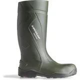 Dunlop C762933 Purofort Full Safety S5 Unisex-Erwachsene Langschaft Gummistiefel, Dunkelgrün/Schwarz, 40