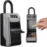 Master Lock Schlüsseltresor + Schlüsselschrank, Schlüsselkasten mit abnehmbarem Bügel, 5480EURD