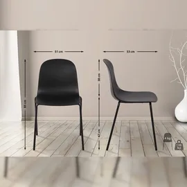 CLP Stuhl Hardin schwarz