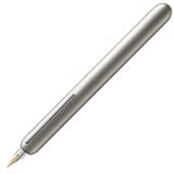 Lamy dialog 3 Füllhalter 074 – faszinierender Füller im Palladium-Finish mit Drehmechanik und mit voll versenkbarer, partiell platinierter 14 kt - Goldfeder – Federstärke B