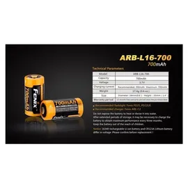 Fenix ARB-L16-700 CR123A 700 mAh 1 St.