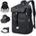 luxuskollektion Motorradrucksack Helmrucksack Schuhfach Laptop 15Inch I-schwarz S Schwarz