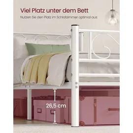 VASAGLE 90 x 200 cm Weiß