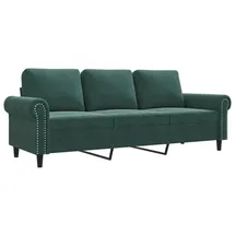 vidaXL 3-Sitzer-Sofa Dunkelgrün 180 cm Samt