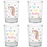 EinhornLiebe Einhorn Schnapsgläser 0,05 l 4 St.