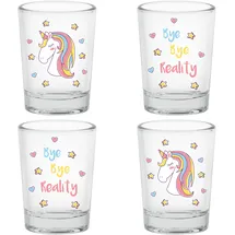 EinhornLiebe Einhorn Schnapsgläser 0,05 l 4 St.